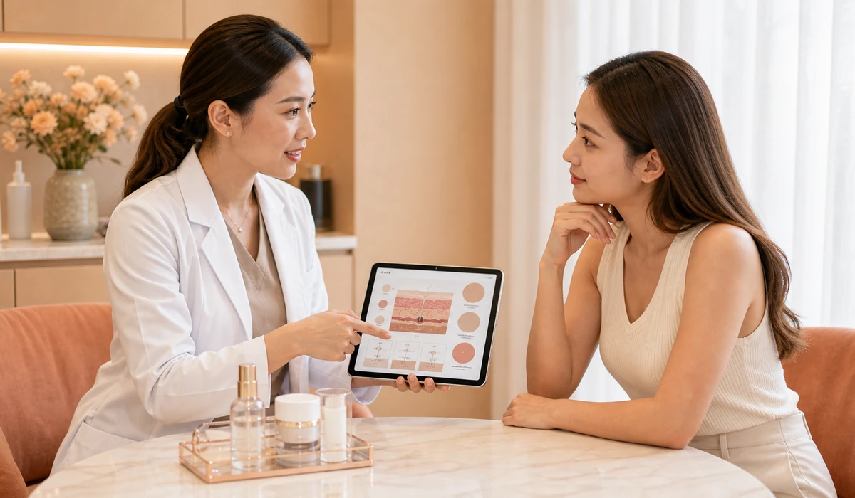 Affiner acne scar treatment planning visual