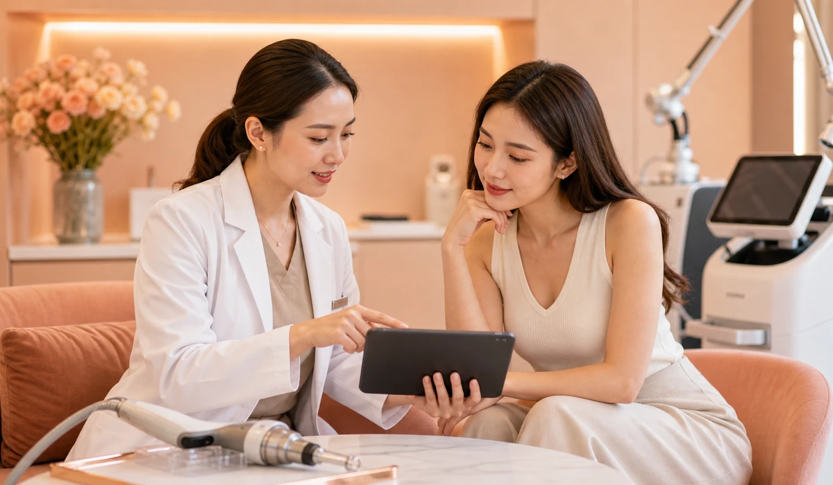 Affiner Pico Peak and laser rejuvenation consultation visual