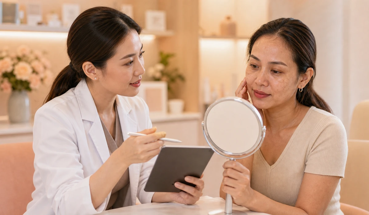 Affiner skin pigmentation treatment consultation visual