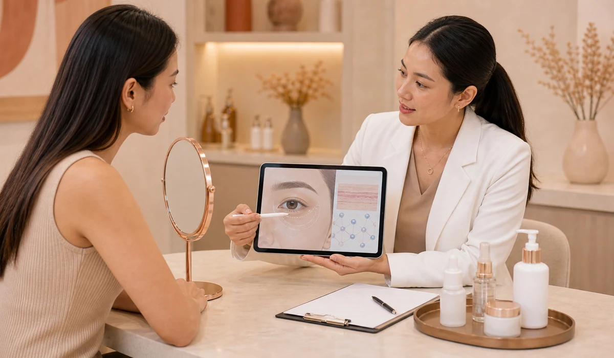 Plinest under-eye consultation planning
